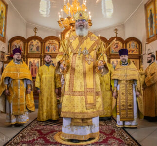 Епископ Павел совершил Литургию в храме Собора Белорусских святых д. Шашки