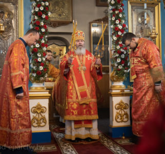 В понедельник Светлой седмицы епископ Павел совершил Литургию в кафедральном соборе Св. Анны г. Столбцы