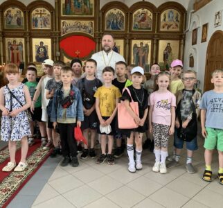 Воспитанники школьного лагеря посетили храм агрогородка Шашки