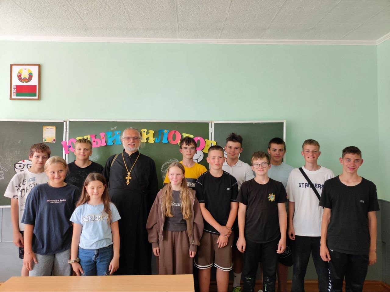 Беседа о Кресте Христовом с учениками Заямновской СШ